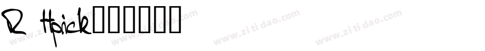 R ttpick字体转换